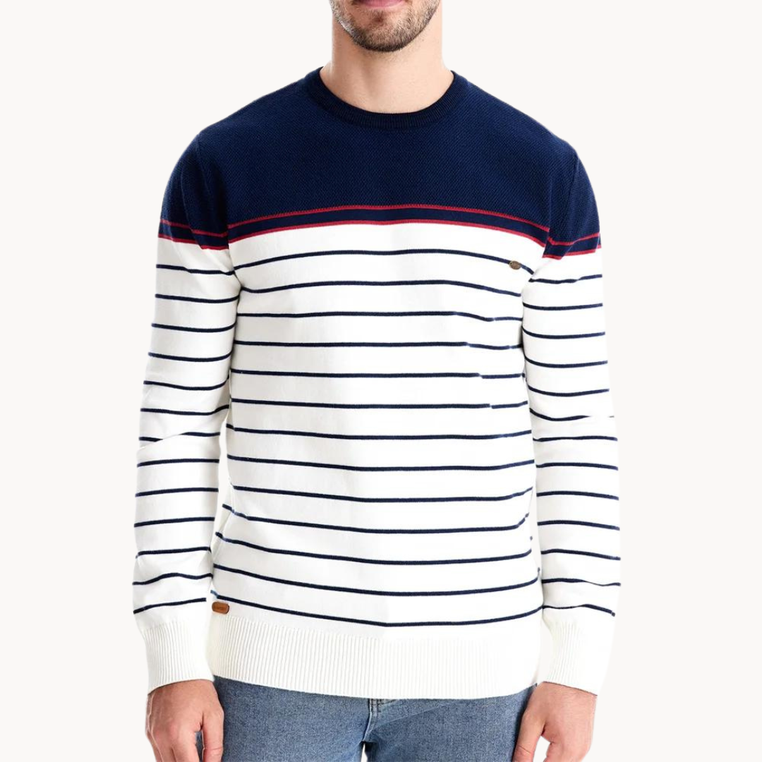 ATLANTIC - MAGLIONE IN COTONE CON STRISCE