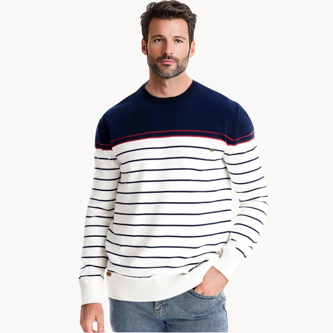 ATLANTIC - MAGLIONE IN COTONE CON STRISCE