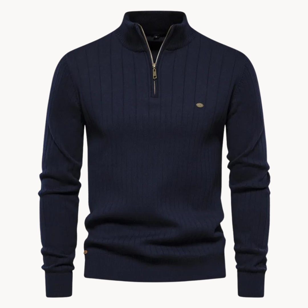 ROSEWOOD - MAGLIONE CON ZIP A QUARTO